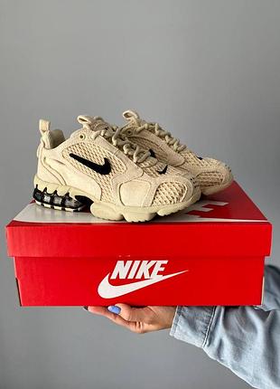Nike air zoom x stussy beige бежеві кремові кросівки найк жіночі чоловічі бежевые кремовые кроссовки женские мужские