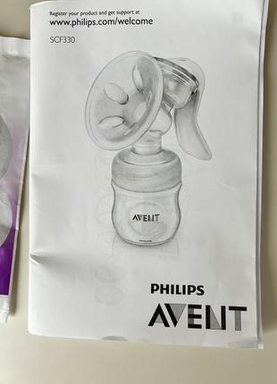 Ручний молоковідсмоктувач philips avent scf 3304 фото