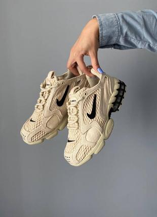 Nike air zoom x stussy beige бежеві кремові кросівки найк жіночі чоловічі бежевые кремовые кроссовки женские мужские