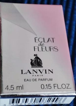 Lanvin eclat de fleurs парфюмерная вода женская, 4.5 мл (миниатюра)