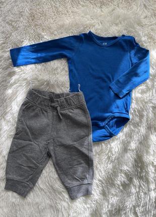 Боді h&m, штани baby club