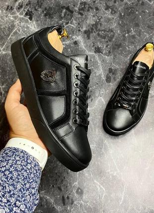 Стильные кеды кожаные мужские осенние,весенние,деми,демисезонные (осень,весна 2022-2023)