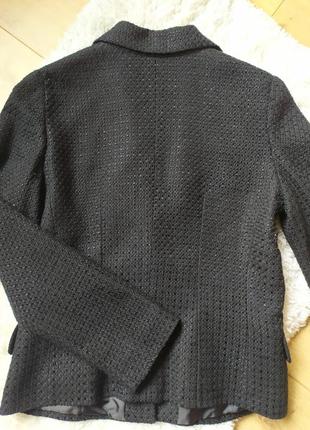 Твидовый пиджак,стильный пиджак,теплый женский пиджак,черный твидовый пиджак,франция,фирменный пиджак6 фото