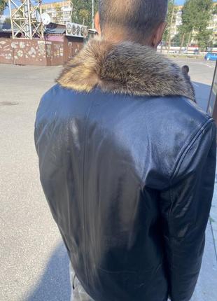Куртка чоловіча з єнотовим коміром 50-52р8 фото