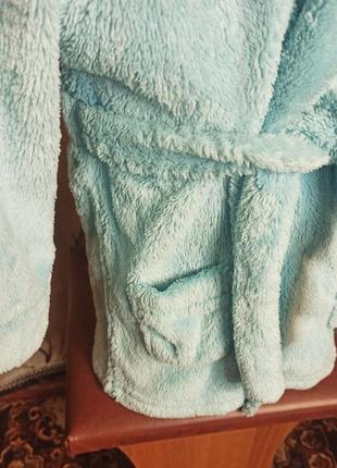 Теплый халат из велсофта для малыша5 фото