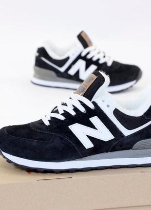 ❄️new balance 574 winter❤️36рр-45рр❤️кроссовки нью баланс зимние с мехом, зимні кросівки нью баланс 574