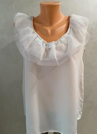 Блузка біла ручної роботи5 фото