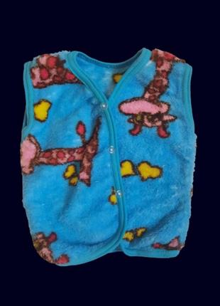 Жилетки плюшеві
