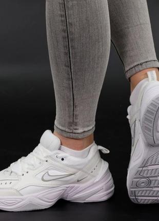 Кросівки найк білі демісезонні nike m2k tekno white🍁36рр - 45рр🍁кросівки найк білі демісезонні