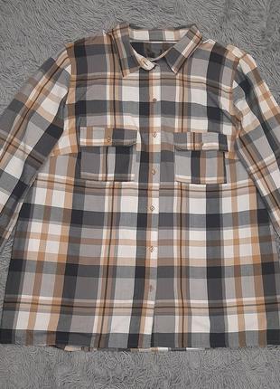 Сорочка чоловіча. сорочка в клітинку. сорочка з длінним рукавом.