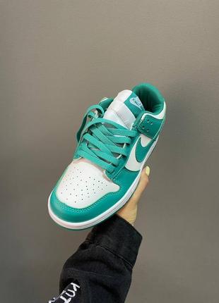 Nike sb dunk low bright mint новинка жіночі мятні кросівки найк яркие бирюзовые мятные кроссовки демисезон8 фото