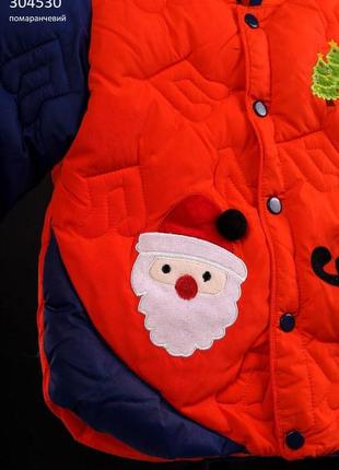 Куртка дитяча демісезон червона синя бомбер новий рік новорічна куртка демисезон красная синяя классная2 фото