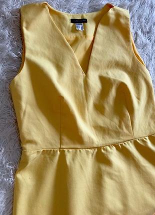 Яркое желтое платье laura clement1 фото