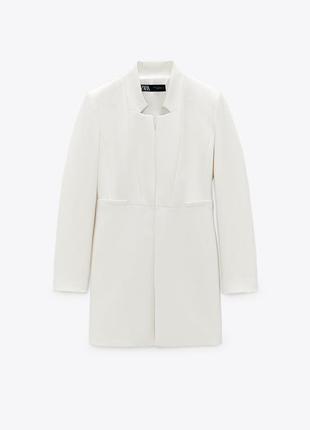 Zara / xxl/ білий подовжений піджак4 фото