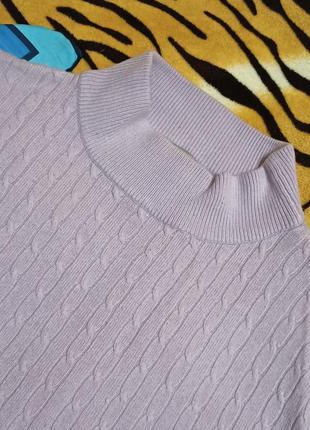 Нежно сиреневый гольф, джемпер с косами, 18(52-58)разм,ys collection.