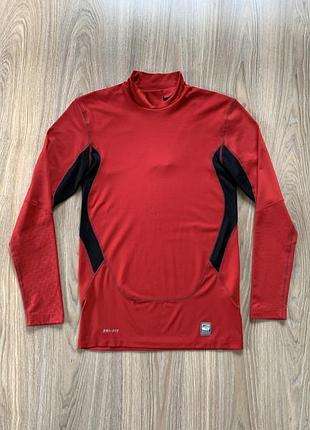 Мужская тренировочная термо кофта рашгард nike pro combat