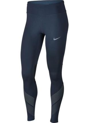 Женские лосины леггинсы тайтсы nike womens power flash tight fit - aq4765-471