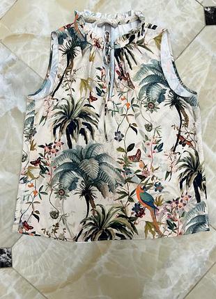 Блуза жіноча в квітковий принт h&m 3