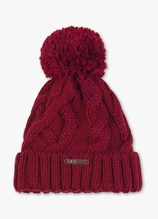Зимова тепла шапка accessoires, шапка c&a на флісі для дівчинки р.104-122/128-152 германія
