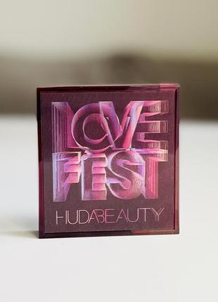 🔥новинка 2022🔥палетка теней для век love fest huda beauty4 фото