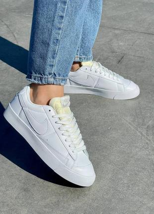 Кросівки жіночі nike Da5380-102 blazer low '77 vintage leather white/кроссовки женские найк блэйзер винтаж