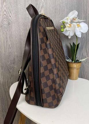 Модний жіночий рюкзак міська сумка трансформер у стилі луї вітон коричневий, сумка-рюкзак для дівчат7 фото