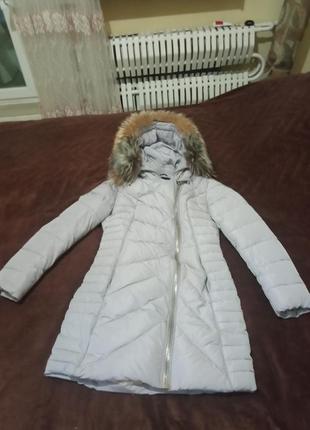 Зимняя фирменная куртка-пальто
