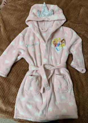 Халат дісней з короною для принцеси