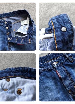 Оригінальні джинси dsquared2 denim distressed classic kenny jeans blue8 фото