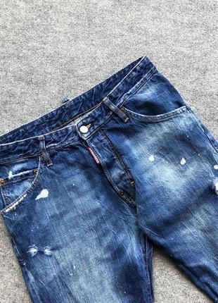 Оригінальні джинси dsquared2 denim distressed classic kenny jeans blue3 фото