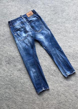 Оригінальні джинси dsquared2 denim distressed classic kenny jeans blue4 фото