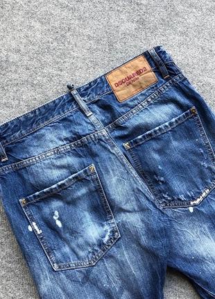 Оригінальні джинси dsquared2 denim distressed classic kenny jeans blue5 фото