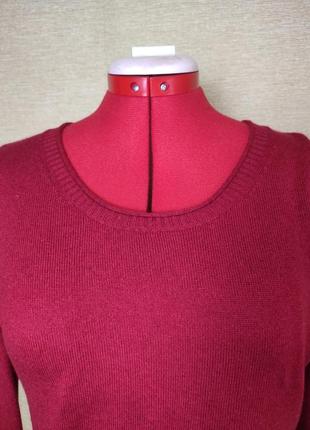 Червоний джемпер пуловер кофта світер шовк кашемір3 фото