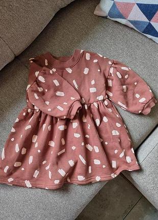 Сукня світшот, тепленька