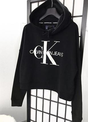 Худи на флисе calvin klein кельвин кляйн оригинал
