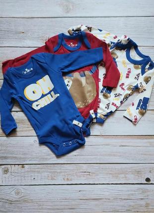 Комплект боді 3шт 50/56 kuniboo німеччина