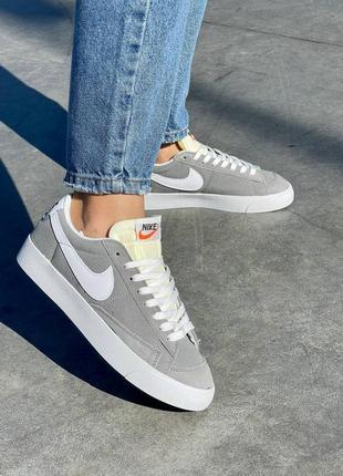 Кросівки жіночі nike Da5380-102 blazer low '77 vintage suede grey/кроссовки женские найк блейзер винтаж