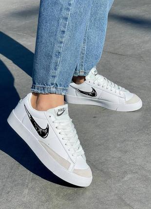 Кросівки жіночі nike Da5380-102 blazer low '77 vintage leather sketch/кроссовки женские найк блэйзер винтаж