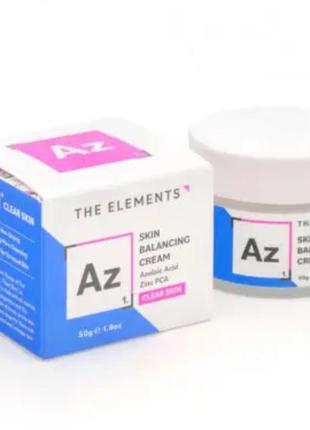 Балансуючий крем з азелаїновою кислотою та цинком the elements skin balancing cream