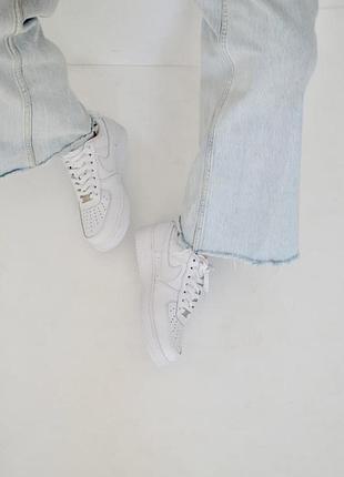 Nike air force 1 white жіночі шкіряні кросівки найк