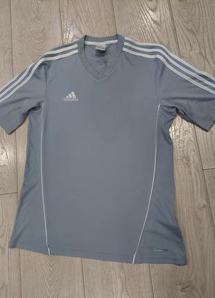 Футболка adidas climalite сіра розмір м2 фото