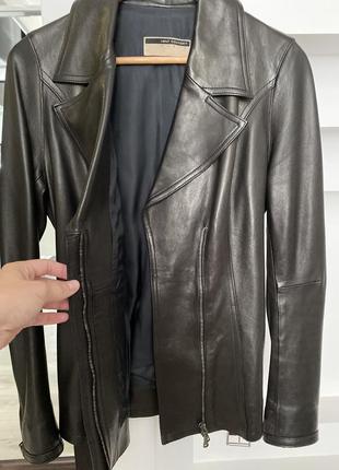 Кожаную куртку, курточку vent couvert (натуральная кожа), размер s, франция. новая2 фото