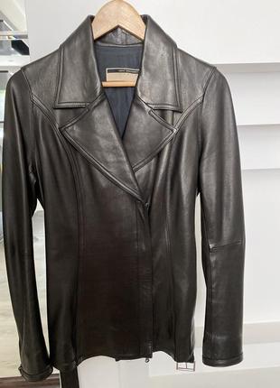 Кожаную куртку, курточку vent couvert (натуральная кожа), размер s, франция. новая10 фото
