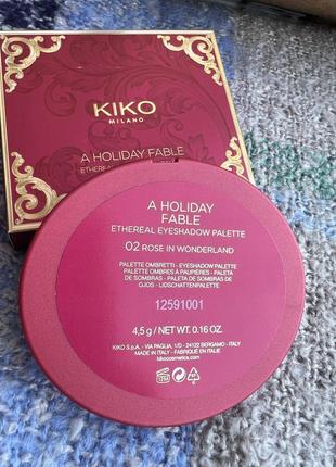 Палетка тіней kiko milano a holiday fable ethereal eyeshadow palette уценка5 фото