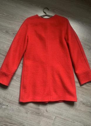 Червоне кашемірове пальто5 фото