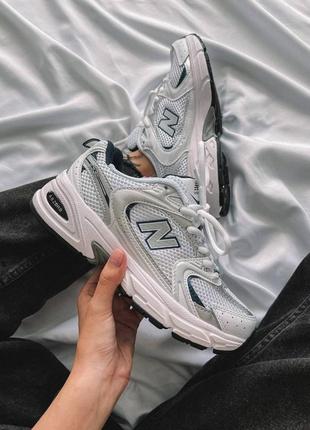 Кросівки new balance 530 white silver / женские кроссовки нью беланс 530 белые демисезонные