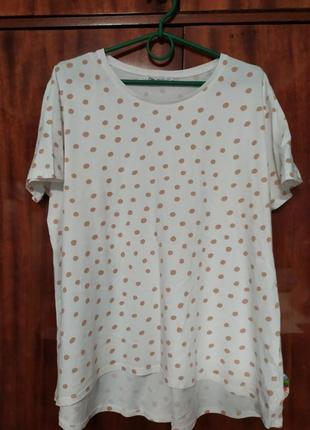 Котонова футболка zara, eur xl