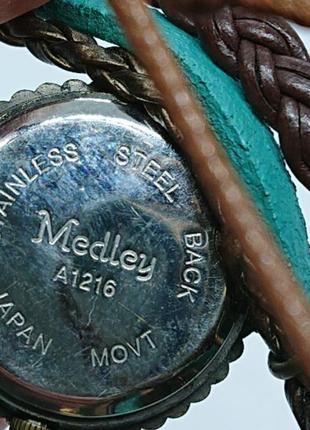 Кожаные часы с плетением medley6 фото