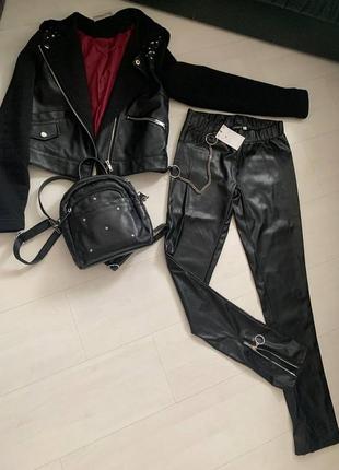 90s rock  style леггинсы с цепочкой  (новые)