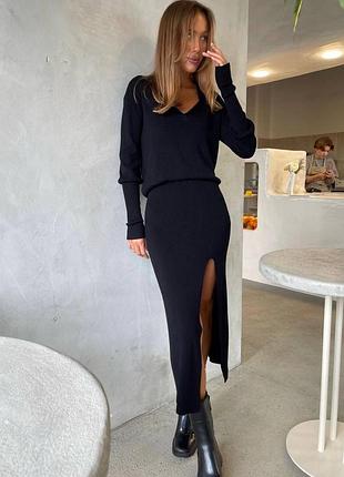 Костюм спідниця+поло am-120